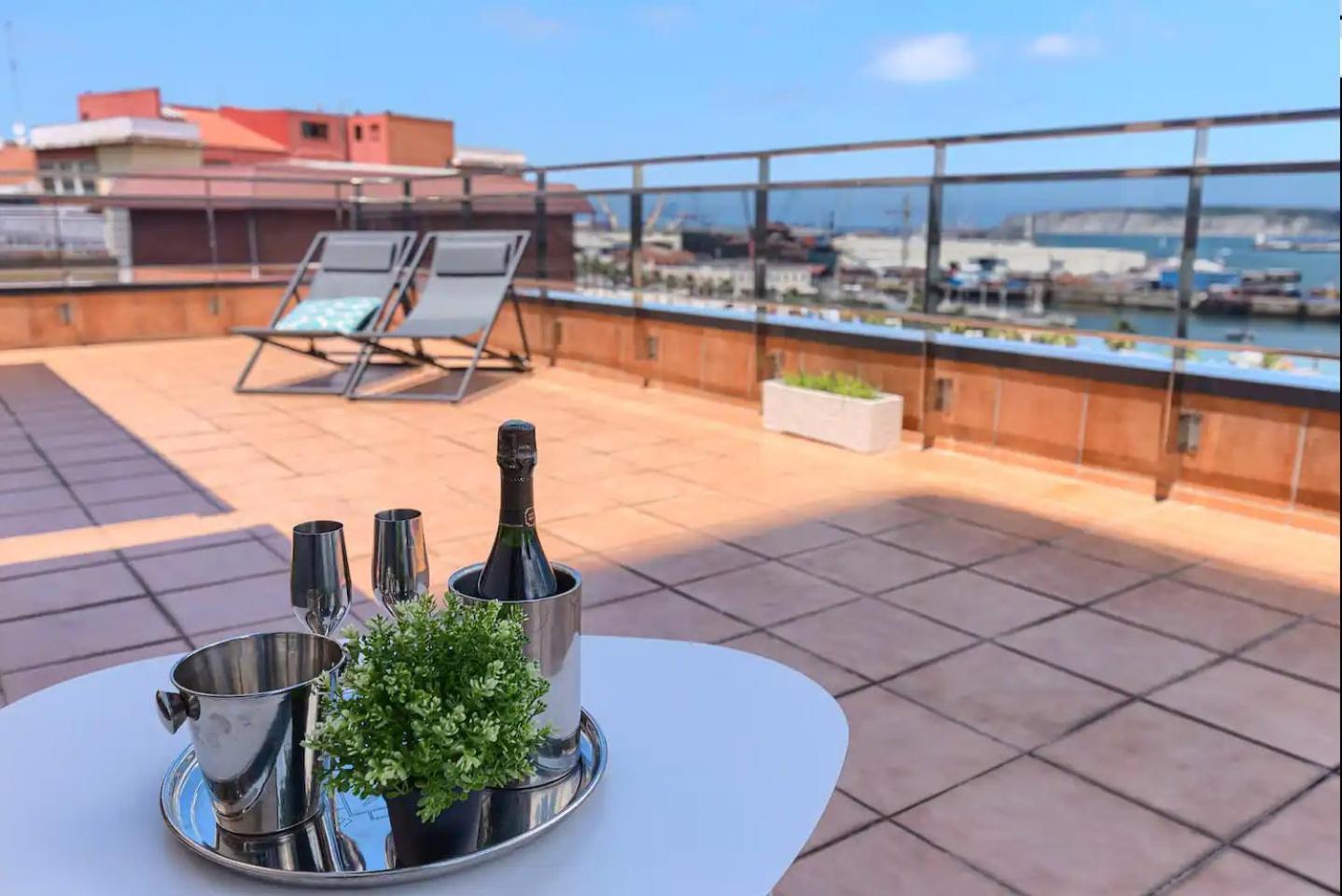 Atico Lujo Costa Vasca Bilbaoterraza Mar Jacuzi Leilighet Santurtzi Eksteriør bilde